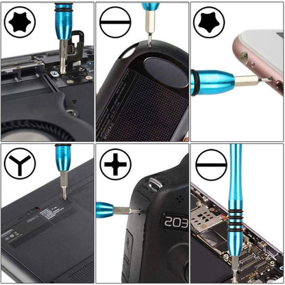 110 in 1 Watch Mobile Phone Disassembly Maintenance Tool Multi-function Chrome Vanadium Steel Screwdriver Set(Blue) - Screwdriver Set by buy2fix | Online Shopping UK | buy2fix