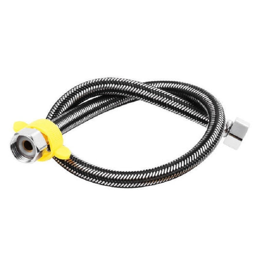 304 Stainless Steel Metal Weave High-pressure Explosion-proof Hot And Cold Water Inlet Hose, Size:60 cm