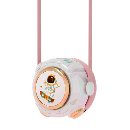 MD666-3 Cartoon Space Capsule Mini Portable Bladeless Hanging Neck Fan(Pink) by buy2fix