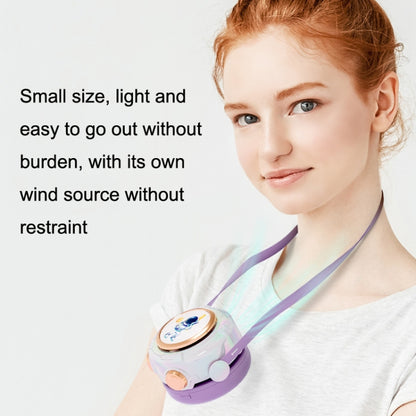 MD666-3 Cartoon Space Capsule Mini Portable Bladeless Hanging Neck Fan(Blue) by buy2fix