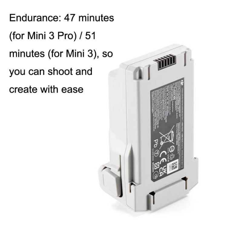 Original DJI Mini 4 Pro / Mini 3 Pro / Mini 3 Long Life Smart Flight Battery 3850 mAh (White) - For DJI Mavic Series by buy2fix | Online Shopping UK | buy2fix