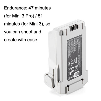 Original DJI Mini 4 Pro / Mini 3 Pro / Mini 3 Long Life Smart Flight Battery 3850 mAh (White) - For DJI Mavic Series by buy2fix | Online Shopping UK | buy2fix