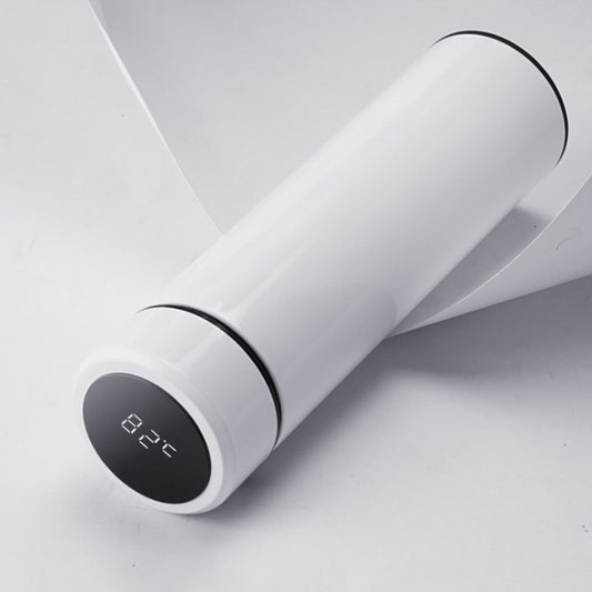 Smart Temperature Display 304 Stainless Steel Vacuum Flask Creative Business Cup For Male And Female Students, Style:High-quality(White) - Vacuum Thermoses & Cups by buy2fix | Online Shopping UK | buy2fix