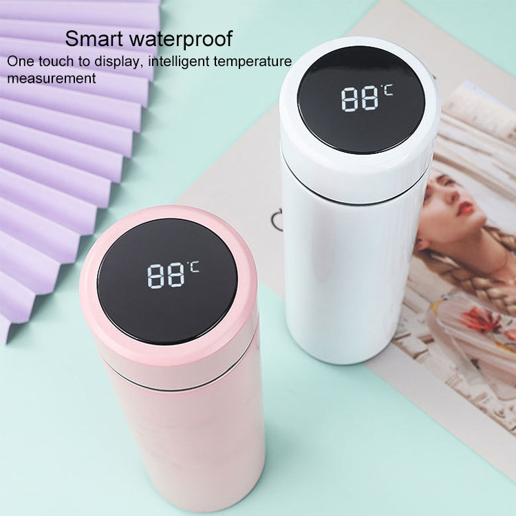 Smart Temperature Display 304 Stainless Steel Vacuum Flask Creative Business Cup For Male And Female Students, Style:High-quality(Pink) - Vacuum Thermoses & Cups by buy2fix | Online Shopping UK | buy2fix