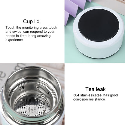 Smart Temperature Display 304 Stainless Steel Vacuum Flask Creative Business Cup For Male And Female Students, Style:High-quality(Red) - Vacuum Thermoses & Cups by buy2fix | Online Shopping UK | buy2fix