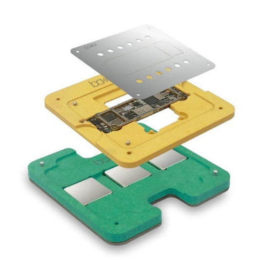 BaKu 3D BGA CPU Tin Planting Mesh Motherboard Repair Tin Planting Table For IPhone A11 - Repair Platform by buy2fix | Online Shopping UK | buy2fix