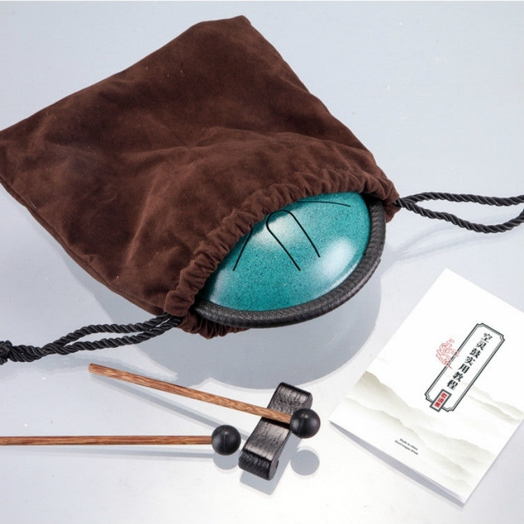 5.5 Inch Pocket Drum Ethereal Hand Drumming Leisure Travel Percussion Instrument(Obsidian) by buy2fix