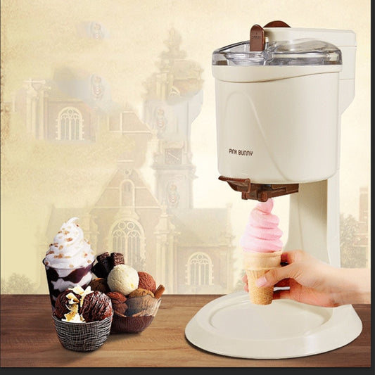Household Automatic Small Ice Cream Machine Children Fruit Cone Machine, Plug Type:EU Plug(Chocolate Color) - Yogurt Machine by buy2fix | Online Shopping UK | buy2fix