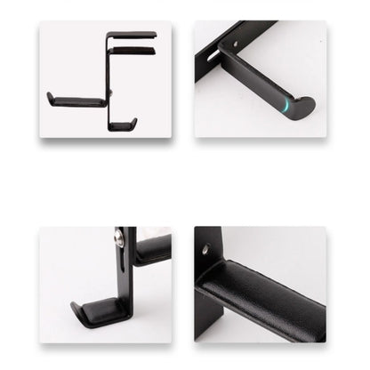 Headphones Racks Desktop Hooks Bookshelves Headset Racks(Upgrade B Black) by buy2fix