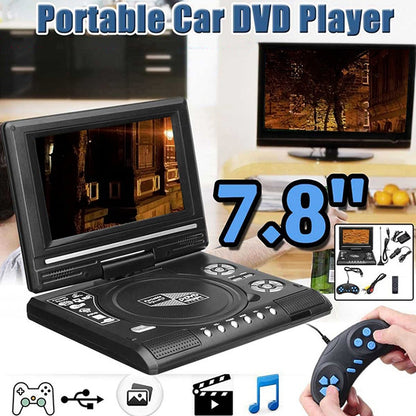 7.8 inch Portable DVD with TV Player, Support SD / MMC Card / Game Function / USB Port(EU Plug) - DVD & LCD Player by buy2fix | Online Shopping UK | buy2fix