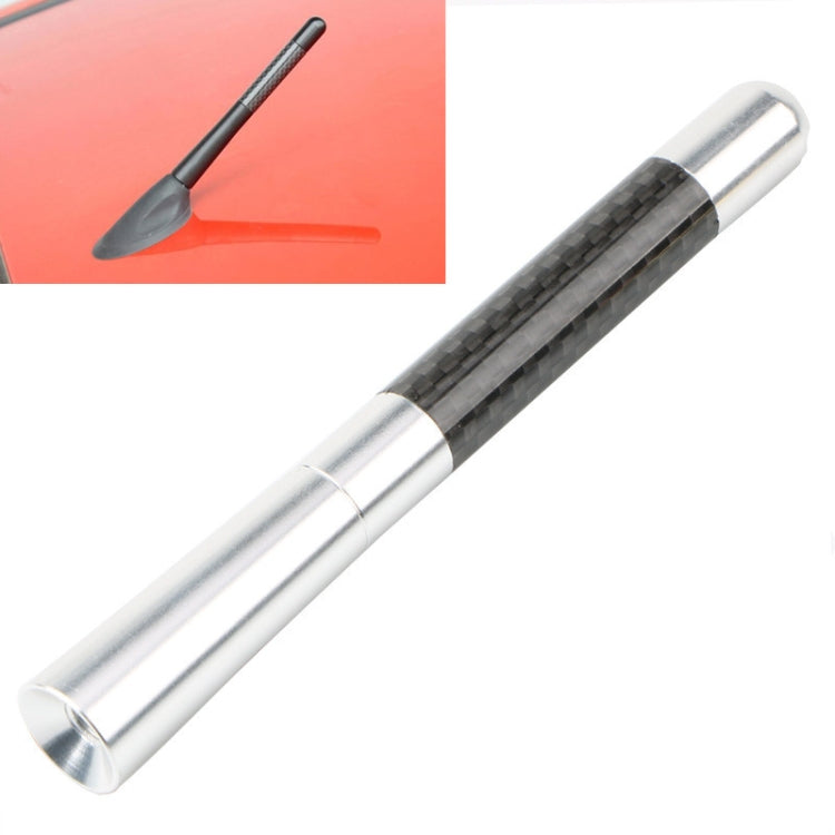 5 PCS Aluminum Alloy Carbon Brazing Antenna Car Decoration Beautiful Antenna Car Roof Antenna Modification(Silver) by buy2fix