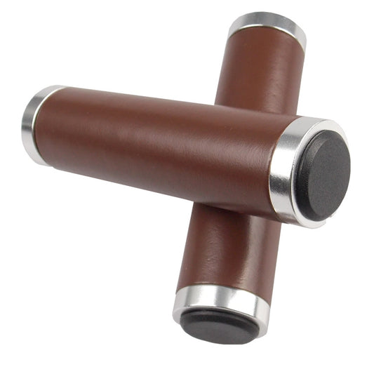 Retro Bicycle Leather Grip Cover Mountain Bike Comfortable Cowhide Grip Cover, Colour: HG005 Ordinary - Bicycle Grips by buy2fix | Online Shopping UK | buy2fix