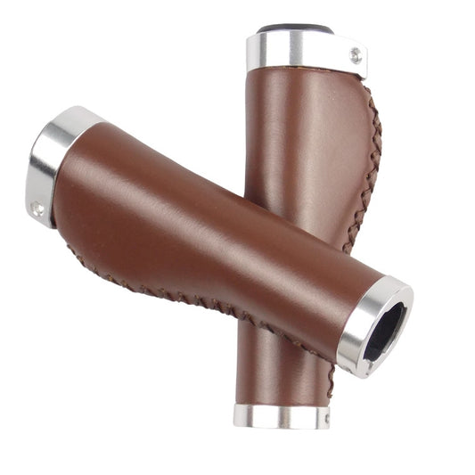 Retro Bicycle Leather Grip Cover Mountain Bike Comfortable Cowhide Grip Cover, Colour: HG006 Comfortable - Bicycle Grips by buy2fix | Online Shopping UK | buy2fix