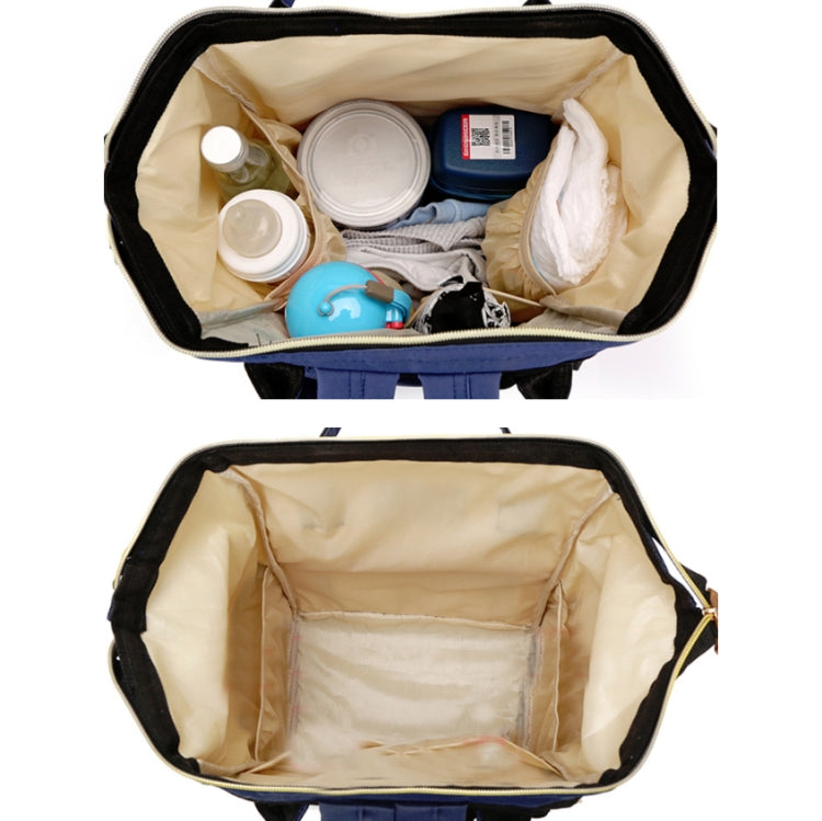 Mummy Bag Large Capacity Multifunctional Backpack Waterproof Baby Bottle Diaper Bag(Red Beige Blue) - Double-shoulder Bags by buy2fix | Online Shopping UK | buy2fix