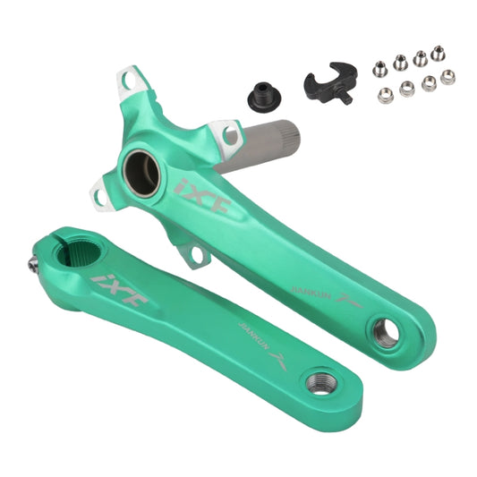 JIANKUN IXF Mountain Bike Hollow Crank Modified, Style:Left and Right Crank(Green) - Bottom Brackets by buy2fix | Online Shopping UK | buy2fix