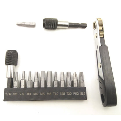 Mountain Bike 36-tooth  Mini Ratchet Wrench Set Combination Repair Tool - Maintenance tools by buy2fix | Online Shopping UK | buy2fix