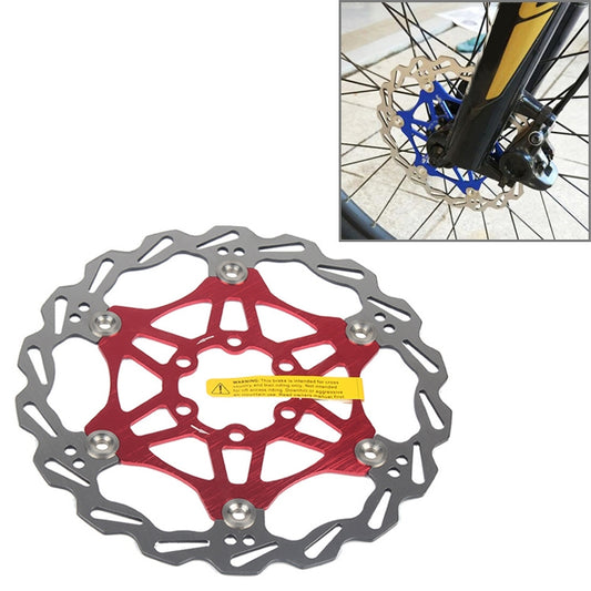 SNAIL FD-01 Mountain Bike Floating Disc Bicycle Brake Pad Six Nail Brake Disc, Size:160mm, Color:Red - Bicycle Brake Parts by SNAIL | Online Shopping UK | buy2fix