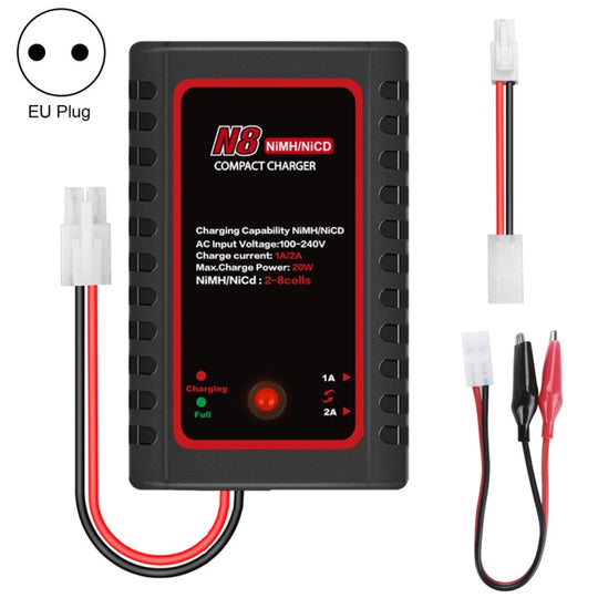 HTRC N8 Ni-MH Ni-Cr Akkuladegerät Smart Balance Ladegerät, EU-Stecker