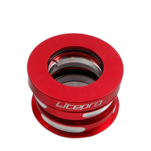 Litepro Folding Bike Headset 44mm Built-in Bearing Headset For Dahon BYA412 P18 P8 Headset, Color:Red - Cap Component by Litepro | Online Shopping UK | buy2fix