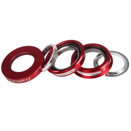Litepro Folding Bike Headset 44mm Built-in Bearing Headset For Dahon BYA412 P18 P8 Headset, Color:Red - Cap Component by Litepro | Online Shopping UK | buy2fix