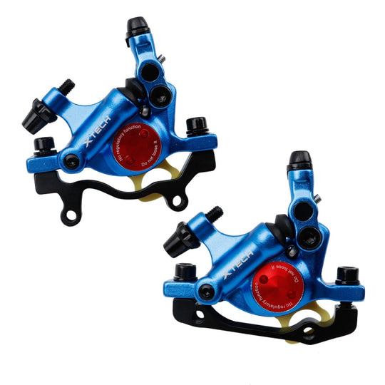 ZOOM HB100 Étrier de frein hydraulique pour vélo de montagne Câble de vélo pliant Tirez l'étrier de frein à disque hydraulique, style : avant et arrière (bleu)