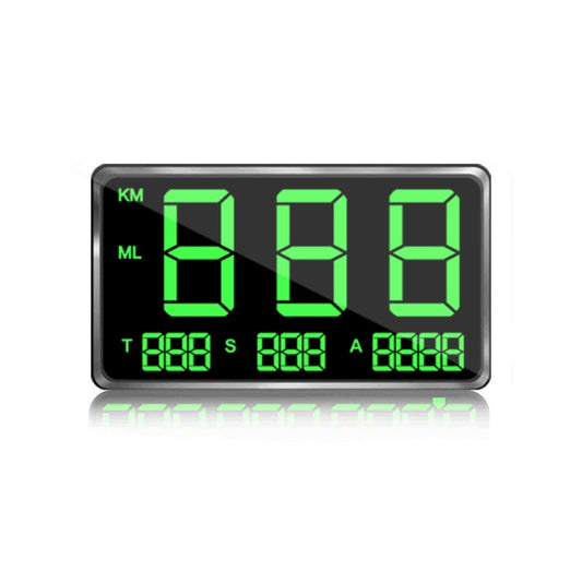 Kingneed C80 4.5inch HUD Car Head-up Display GPS Speed Meter Overspeed Alarm Mileage Altitude Clock(Black) - Head Up Display System by Kingneed | Online Shopping UK | buy2fix