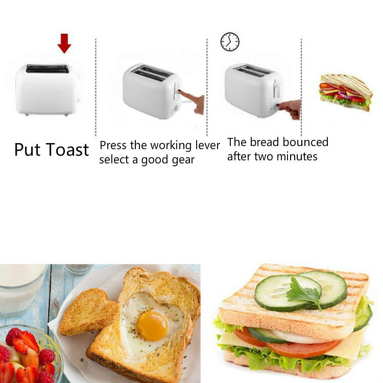 Toaster Home Sandwich Breakfast Machine Automatic Breakfast Toaster, EU Plug - Bulit-in Ovens & Accessories by buy2fix | Online Shopping UK | buy2fix