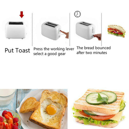 Toaster Home Sandwich Breakfast Machine Automatic Breakfast Toaster, EU Plug - Bulit-in Ovens & Accessories by buy2fix | Online Shopping UK | buy2fix