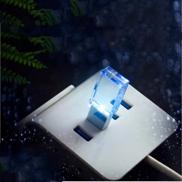 2 PCS Crystal Flash Light Emitting USB 2.0 Flash Drive Car Music USB Flash Drive, Capacity: 16G (1000 Music + 110 MV) by buy2fix