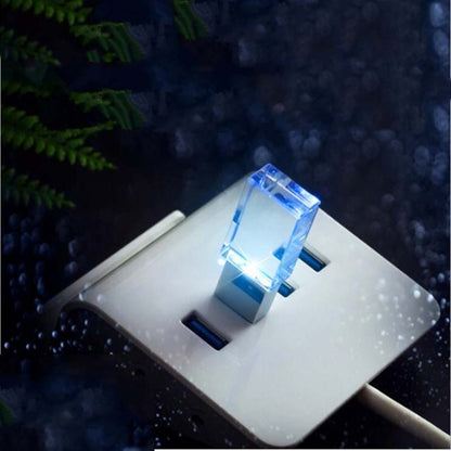 2 PCS Crystal Flash Light Emitting USB 2.0 Flash Drive Car Music USB Flash Drive, Capacity: 16G (1000 Music + 110 MV) by buy2fix