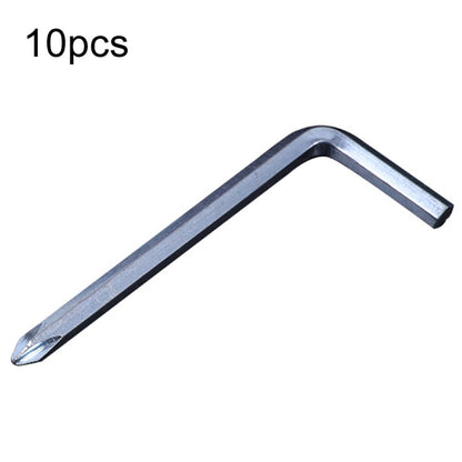 10pcs Screwdriver Hexagonal Wrench Scooter Repair Tools Cross Bit, Specification:5mm, Material:45 Steel - Accessories & Parts by buy2fix | Online Shopping UK | buy2fix