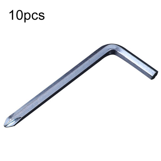 10pcs Screwdriver Hexagonal Wrench Scooter Repair Tools Cross Bit, Specification:4mm, Material:A3 Steel - Accessories & Parts by buy2fix | Online Shopping UK | buy2fix
