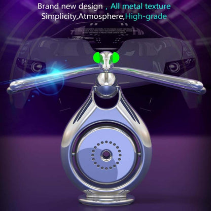 Car Aromatherapy Rotating Balance Dragonfly Creative Perfume Decoration(Silver) by buy2fix