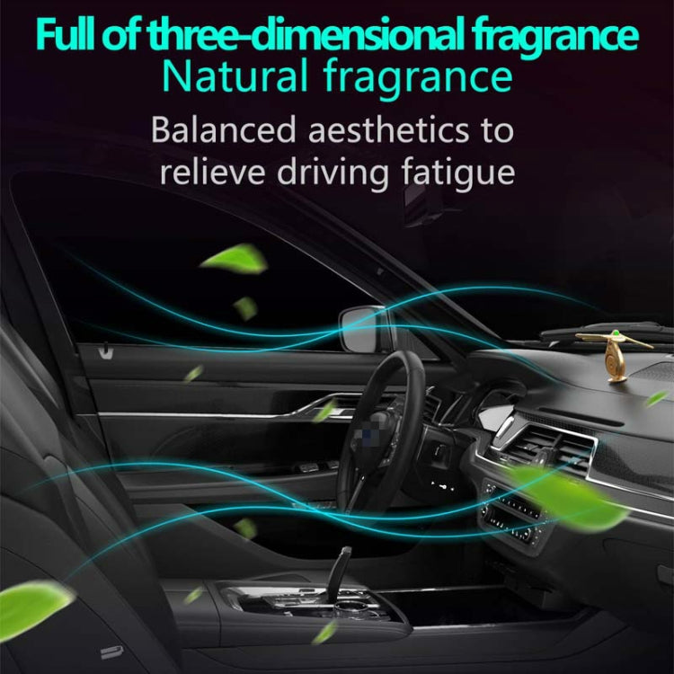 Car Aromatherapy Rotating Balance Dragonfly Creative Perfume Decoration(Silver) by buy2fix