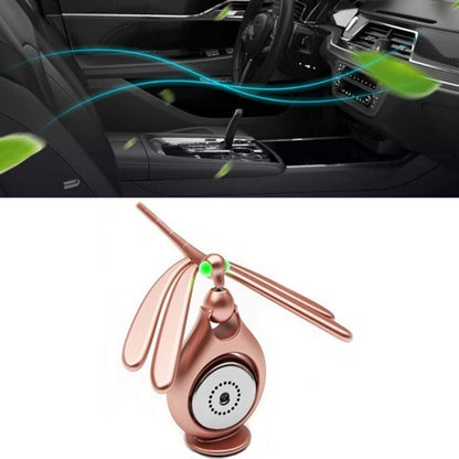 Car Aromatherapy Rotating Balance Dragonfly Creative Perfume Decoration(Rose Gold) by buy2fix