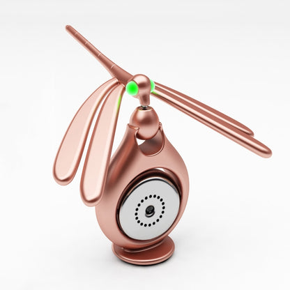Car Aromatherapy Rotating Balance Dragonfly Creative Perfume Decoration(Rose Gold) by buy2fix