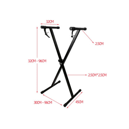 Single Tube X-shaped Electronic Organ Stand - Keyboard Accessories by buy2fix | Online Shopping UK | buy2fix