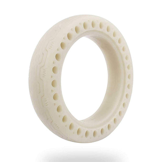 M0137 For Xiaomi Mijia M365 Electric Scooter Accessories 8.5 inch Shock-absorbing Pattern Honeycomb Solid Tire Fluorescent Tire(Fluorescent Green) - Accessories & Parts by buy2fix | Online Shopping UK | buy2fix