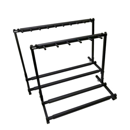 Foldable Long Metal Guitar Display Stand Shelf, Specification:Three Racks by buy2fix
