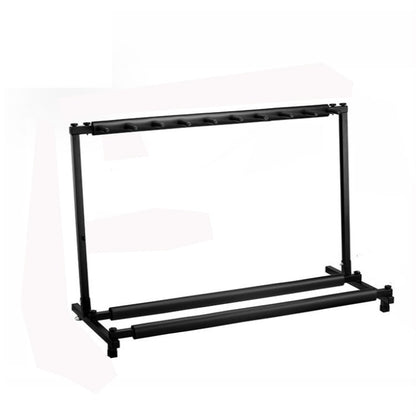 Foldable Long Metal Guitar Display Stand Shelf, Specification:Nine Racks by buy2fix