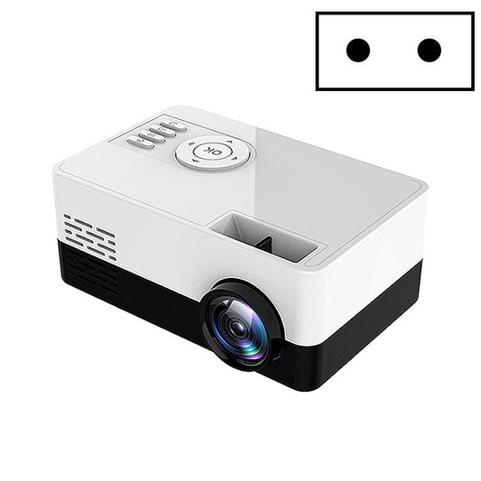 S261/J16 Home Mini HD 1080P Portable LED Projector, Support TF Card / AV / U Disk, Plug Specification:EU Plug(White Black) - Mini Projector by buy2fix | Online Shopping UK | buy2fix