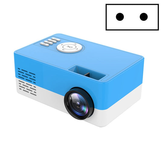 S261/J16 Home Mini HD 1080P Portable LED Projector, Support TF Card / AV / U Disk, Plug Specification:EU Plug(Blue White) - Mini Projector by buy2fix | Online Shopping UK | buy2fix