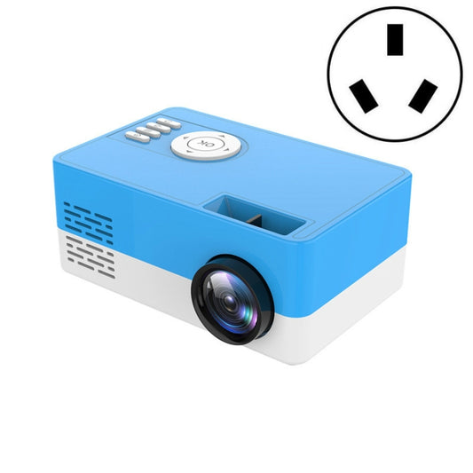 S261/J16 Home Mini HD 1080P Portable LED Projector, Support TF Card / AV / U Disk, Plug Specification:AU Plug(Blue White) - Mini Projector by buy2fix | Online Shopping UK | buy2fix
