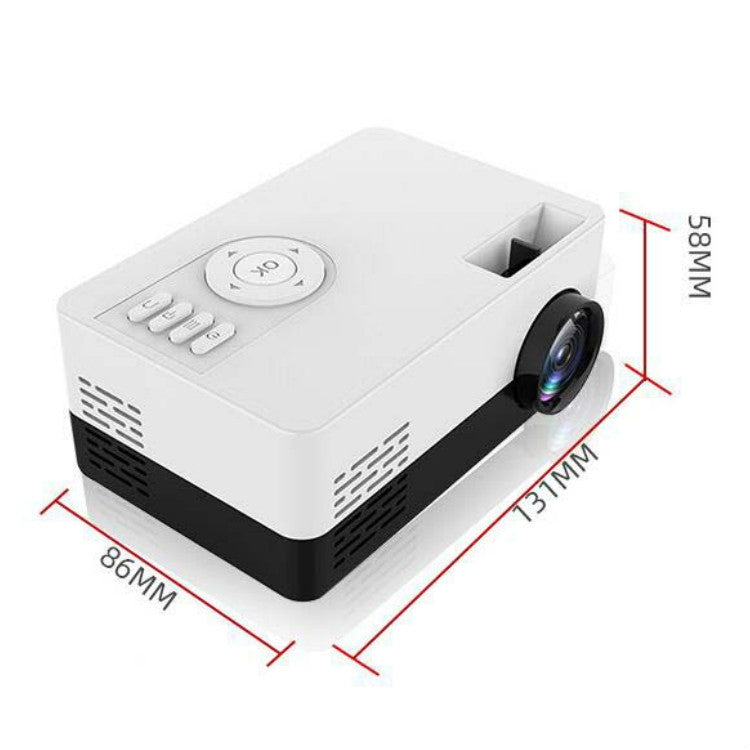 S261/J16 Home Mini HD 1080P Portable LED Projector, Support TF Card / AV / U Disk, Plug Specification:AU Plug(Blue White) - Mini Projector by buy2fix | Online Shopping UK | buy2fix