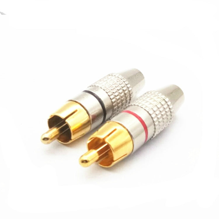 30 PCS / 15 Pairs 270RCA Lotus Head AV Plug Video Head Audio Head RCA Plug Lotus Plug(Color Random Delivery) by buy2fix