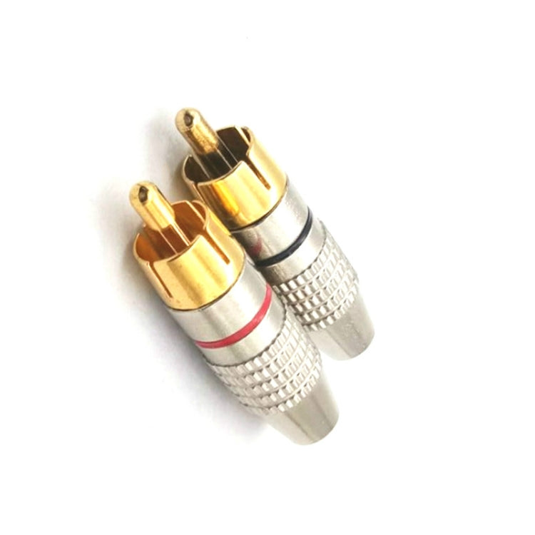 30 PCS / 15 Pairs 270RCA Lotus Head AV Plug Video Head Audio Head RCA Plug Lotus Plug(Color Random Delivery) by buy2fix
