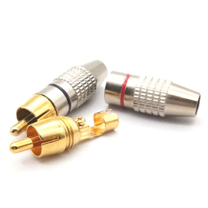 30 PCS / 15 Pairs 270RCA Lotus Head AV Plug Video Head Audio Head RCA Plug Lotus Plug(Color Random Delivery) by buy2fix