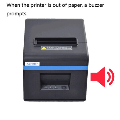 Xprinter XP-N160II Thermal Ticket Printing Machine Bluetooth Receipt Printer, Style:EU Plug(Gray) - Receipt Printers by Xprinter | Online Shopping UK | buy2fix