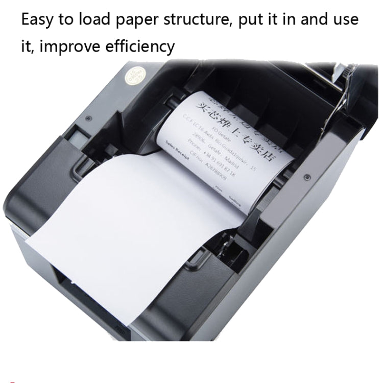 Xprinter XP-N160II Thermal Ticket Printing Machine Bluetooth Receipt Printer, Style:EU Plug(Gray) - Receipt Printers by Xprinter | Online Shopping UK | buy2fix
