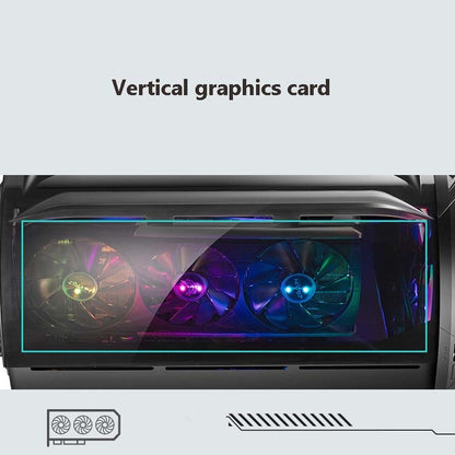 GAMEKM Genki Bomb Personality Gaming Internet Cafe Side Through Gaming Case USB 3.0 Water-cooled Desktop Computer Case(Black) by buy2fix